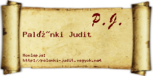 Palánki Judit névjegykártya